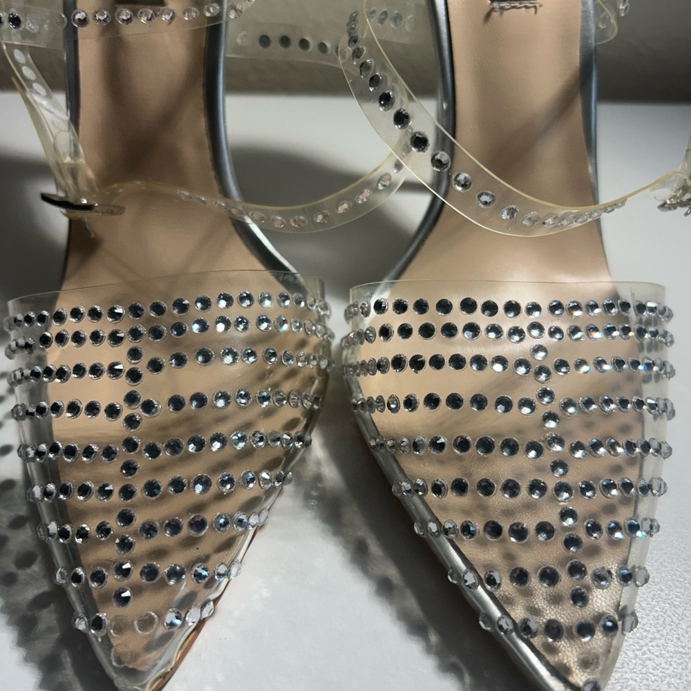Elegant Clear Rhinestone Women's Shoes